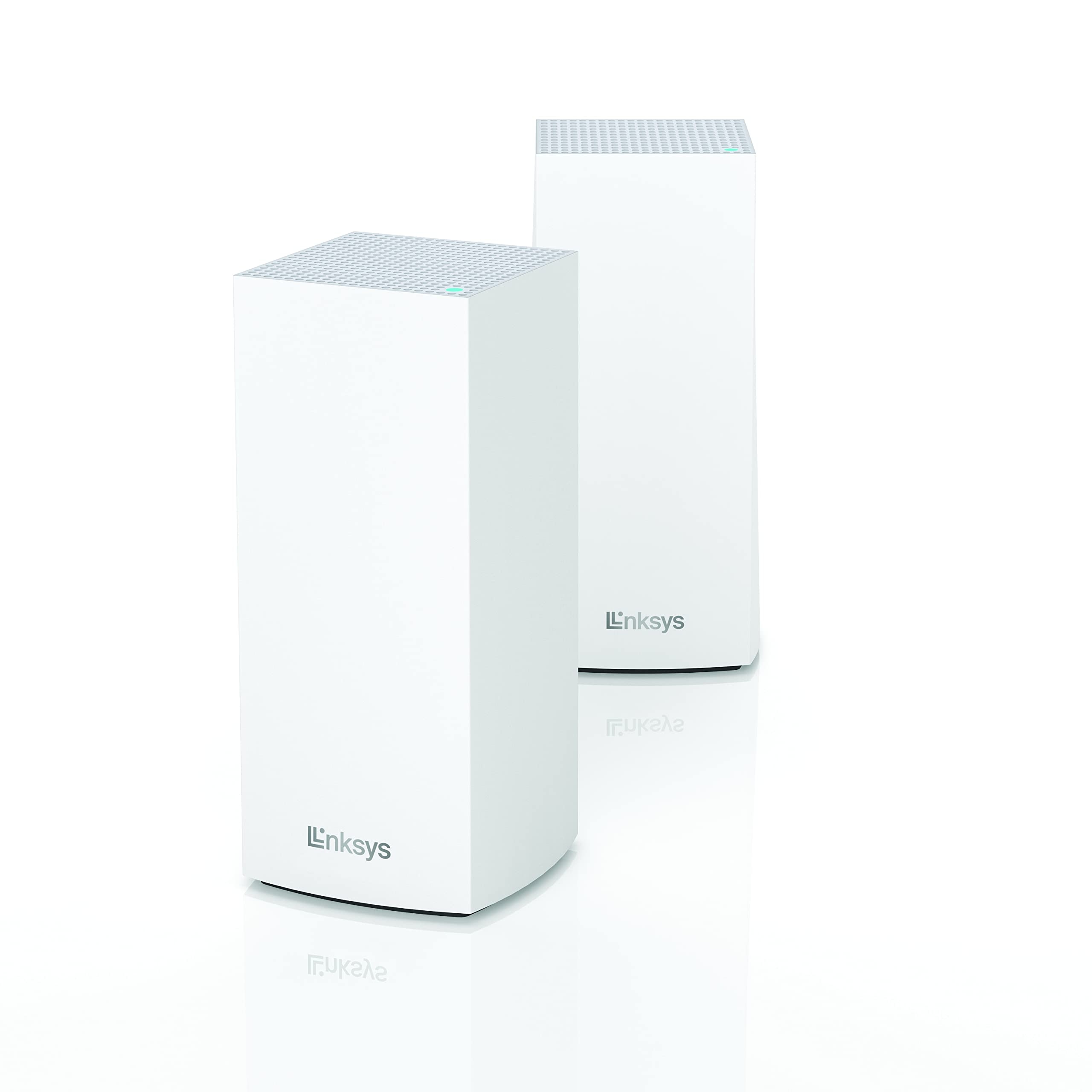 Linksys MX8000/MX8400 Mesh WiFi Router - AX4200 WiFi 6 Router - Velop Tri-Band WiFi Mesh Router - WiFi 6 Mesh Computer Routers for Wireless Internet - Connect 80+ Devices, 5,400 Sq Ft, 2-Pk