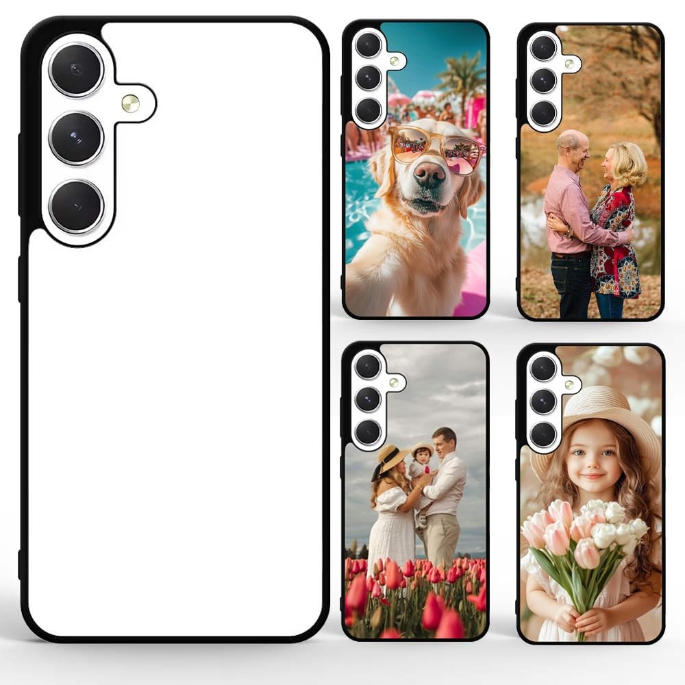 FOQENCCI 5 Piece Phone Case Compatible for Samsung Galaxy S25 Plus Sublimation Blank Case with Soft TPU + Hard PC Printable Blank Aluminum DIY Custom Phone Cover
