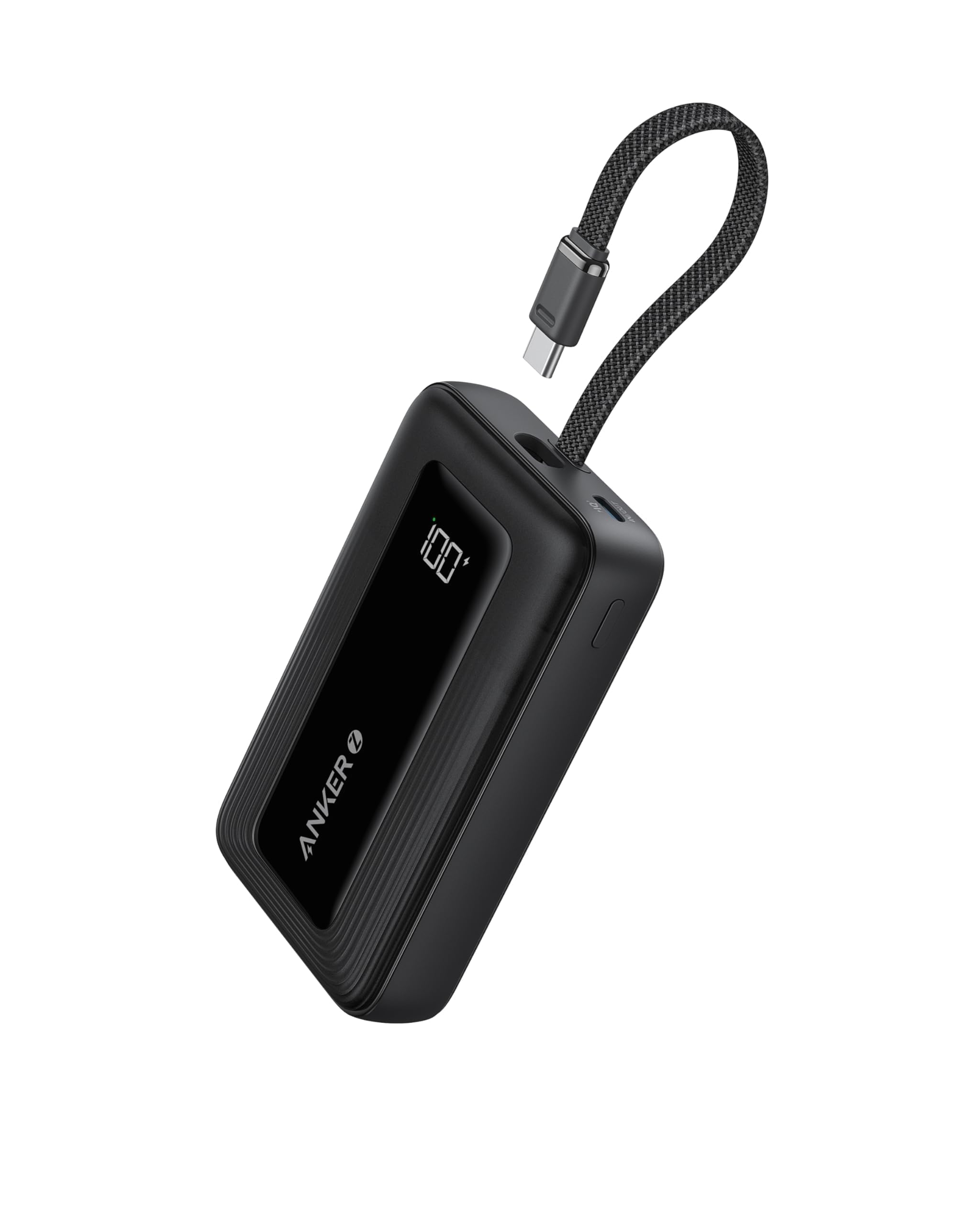 Anker Portable Charger, 10,000mAh 30W Power Bank, USB-C in and Out Fast Charging Battery Pack, Travel Essential Phone Power Bank, for iPhone 16/15, iPad, MacBook, Galaxy, Google, and More