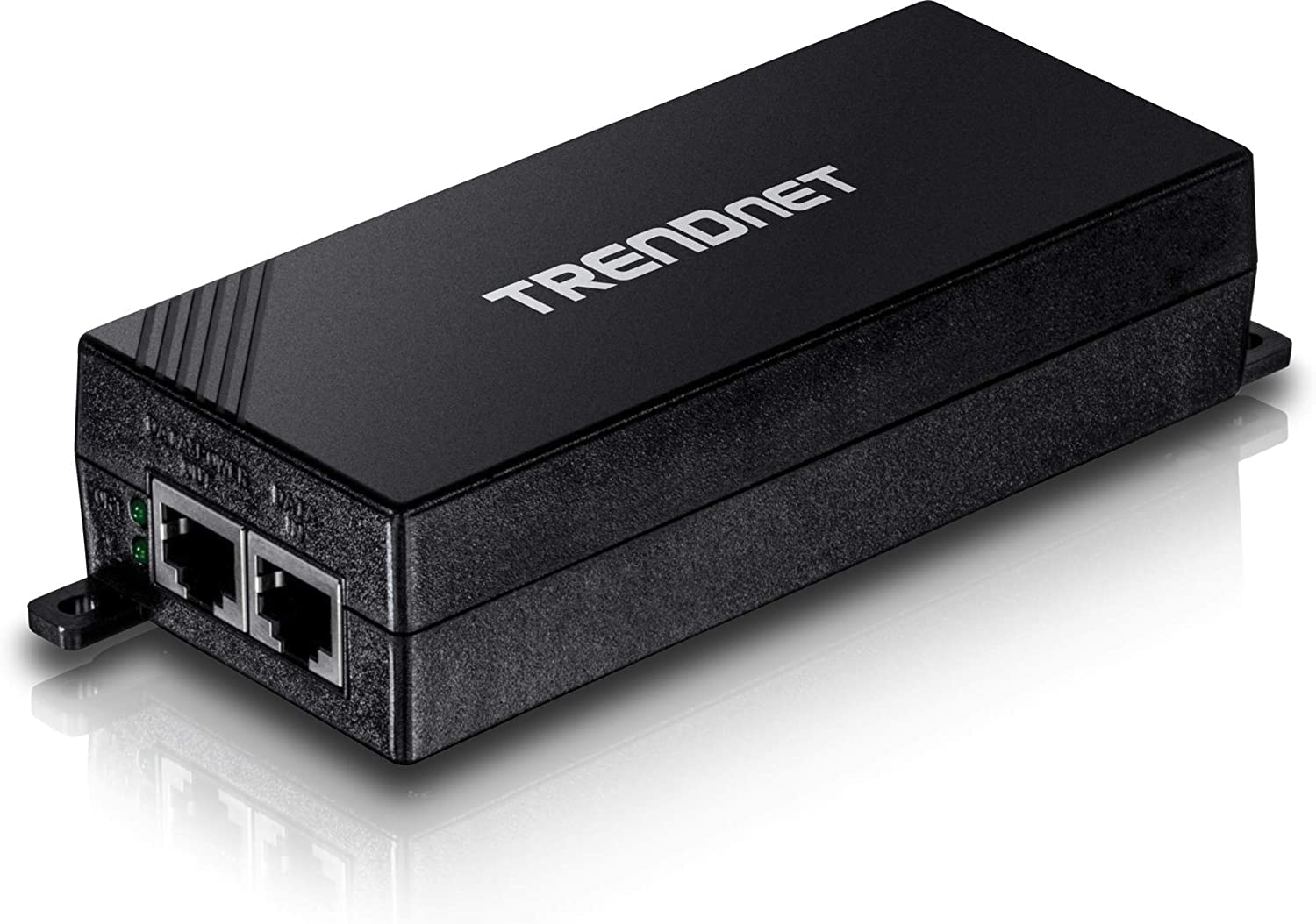 TRENDnet Gigabit Power Over Ethernet Plus Injector, PoE+ (30W) Power Network Distances Up to 100M (328 ft.), Black, TPE-115GI (Pack of 1)