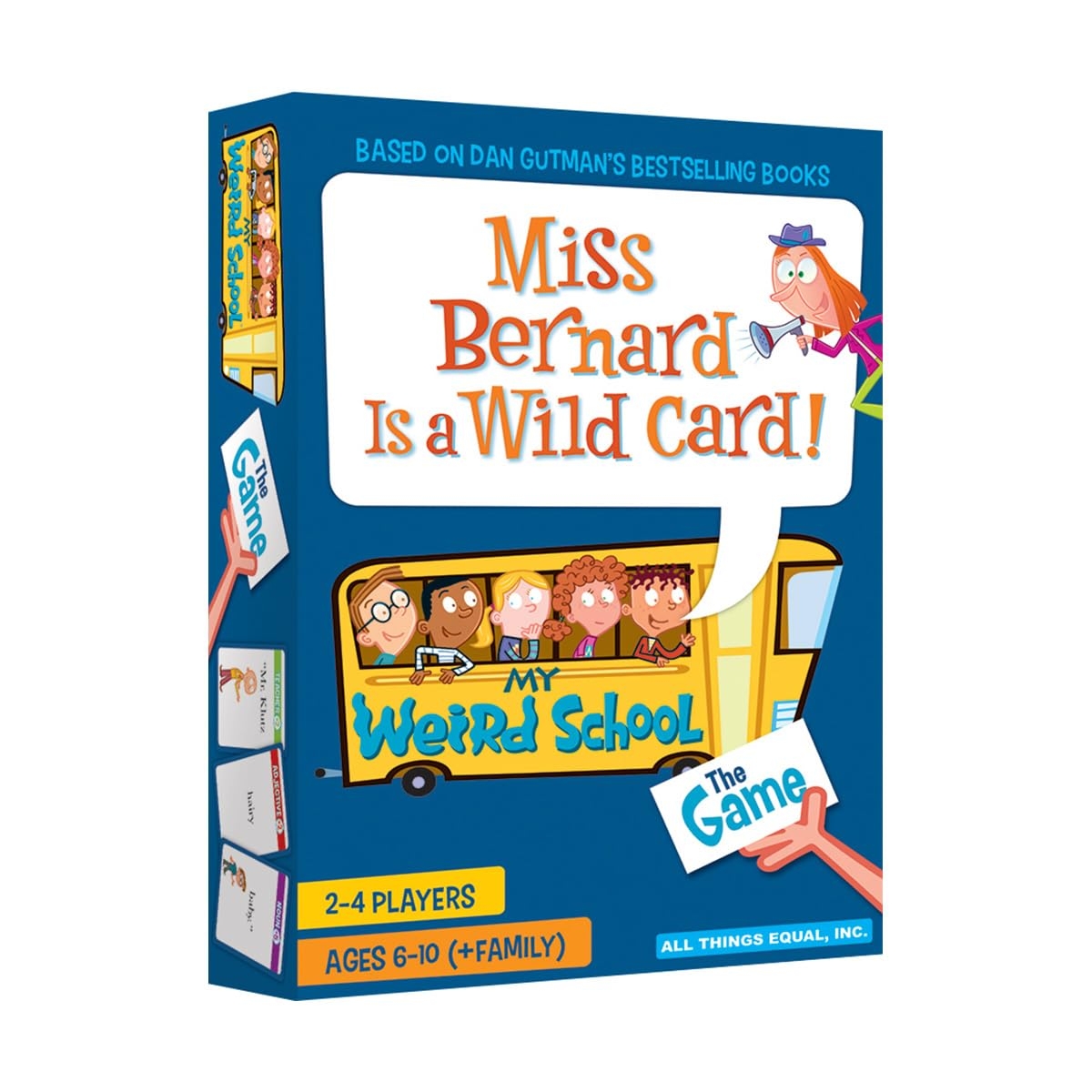 All Things Equal, Inc. THE OFFICIAL MY WEIRD SCHOOL GAME - MISS BERNARD IS A WILD CARD, Fun + Educational Game for Elementary School Kids, 2-4 Players, Ages 6-10 (+ Family)