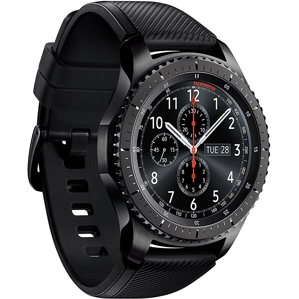 SAMSUNG GEAR S3 FRONTIER Smartwatch 46MM (Bluetooth Only) - Dark Grey (Renewed)