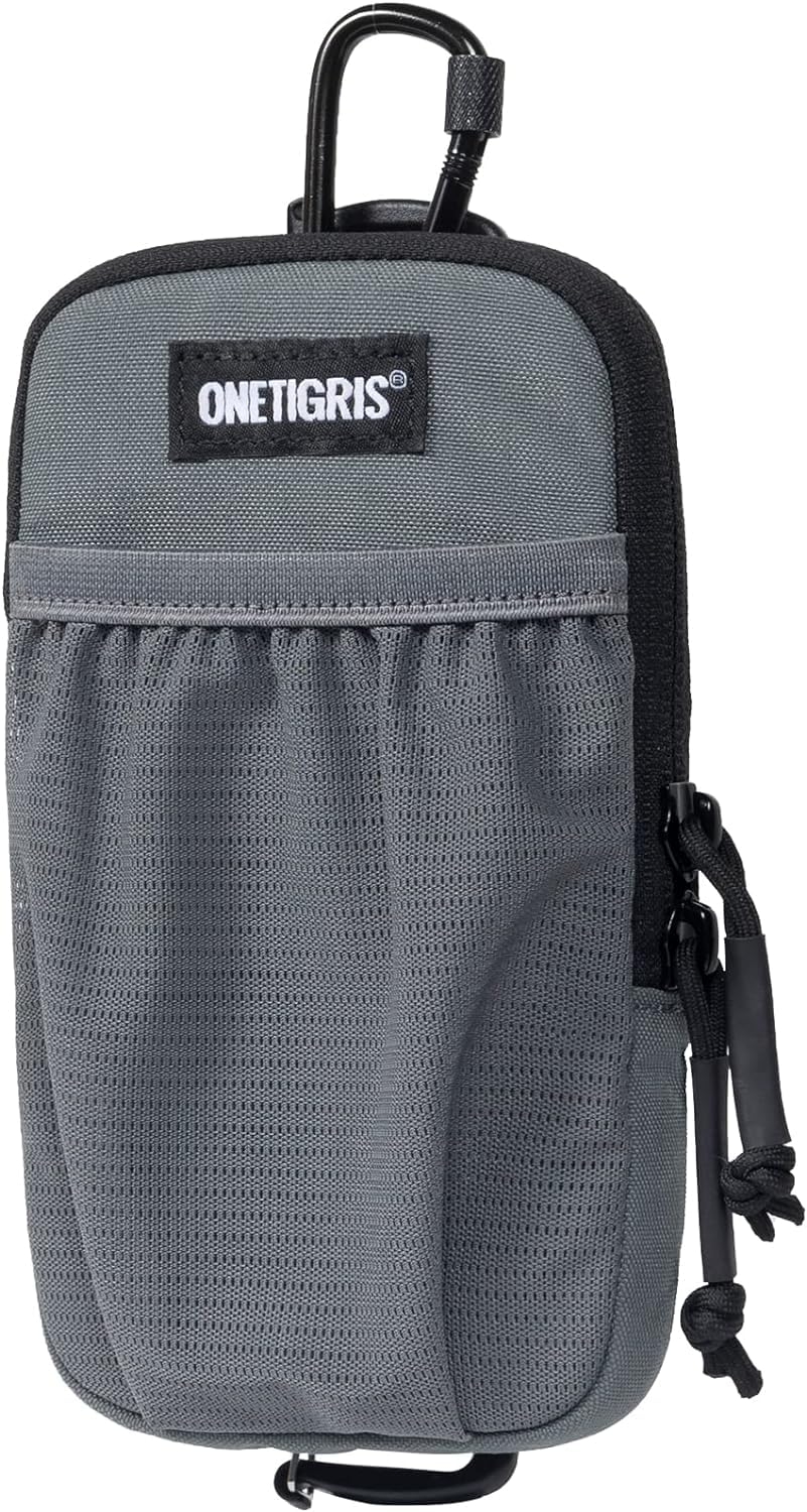 OneTigris Cell Phone Holster - Phone Belt Holder Molle Phone Pouch for Belt with Loop, Holds 4.7"-6.5" Phones in Black