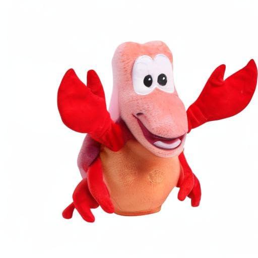Disney Princess Singing and Snapping Sebastian 10-inch Plush Stuffed Animal, Red Crab, Kids Toys for Ages 3 Up by Just Play - Image 5