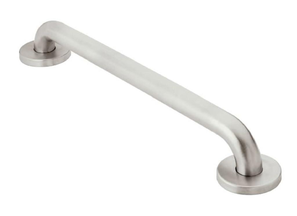 Moen R8724P Home Care Bathroom Safety 24-Inch Grab Bar with Concealed Screws, 24 Inch, Stainless