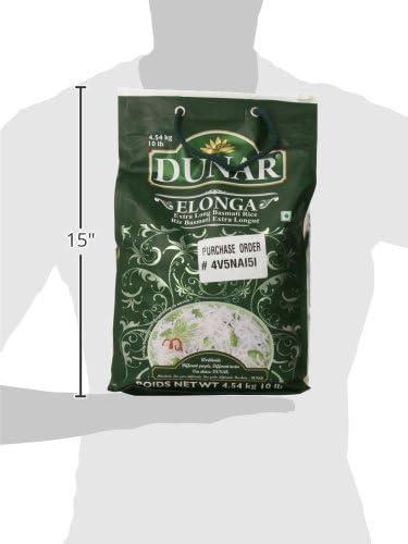 Dunar - Elonga Basmati Rice Premium 1121 Long Grain, 10 Lb - Image 5