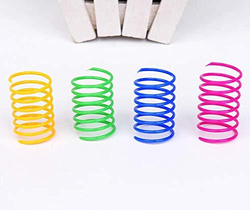 ISMARTEN 120 Pack Cat Spring Toy, Colorful Interactive Cat Toy Plastic Coil Springs Cat Toy for Swatting, Biting, Hunting Kitten Toys - Image 8