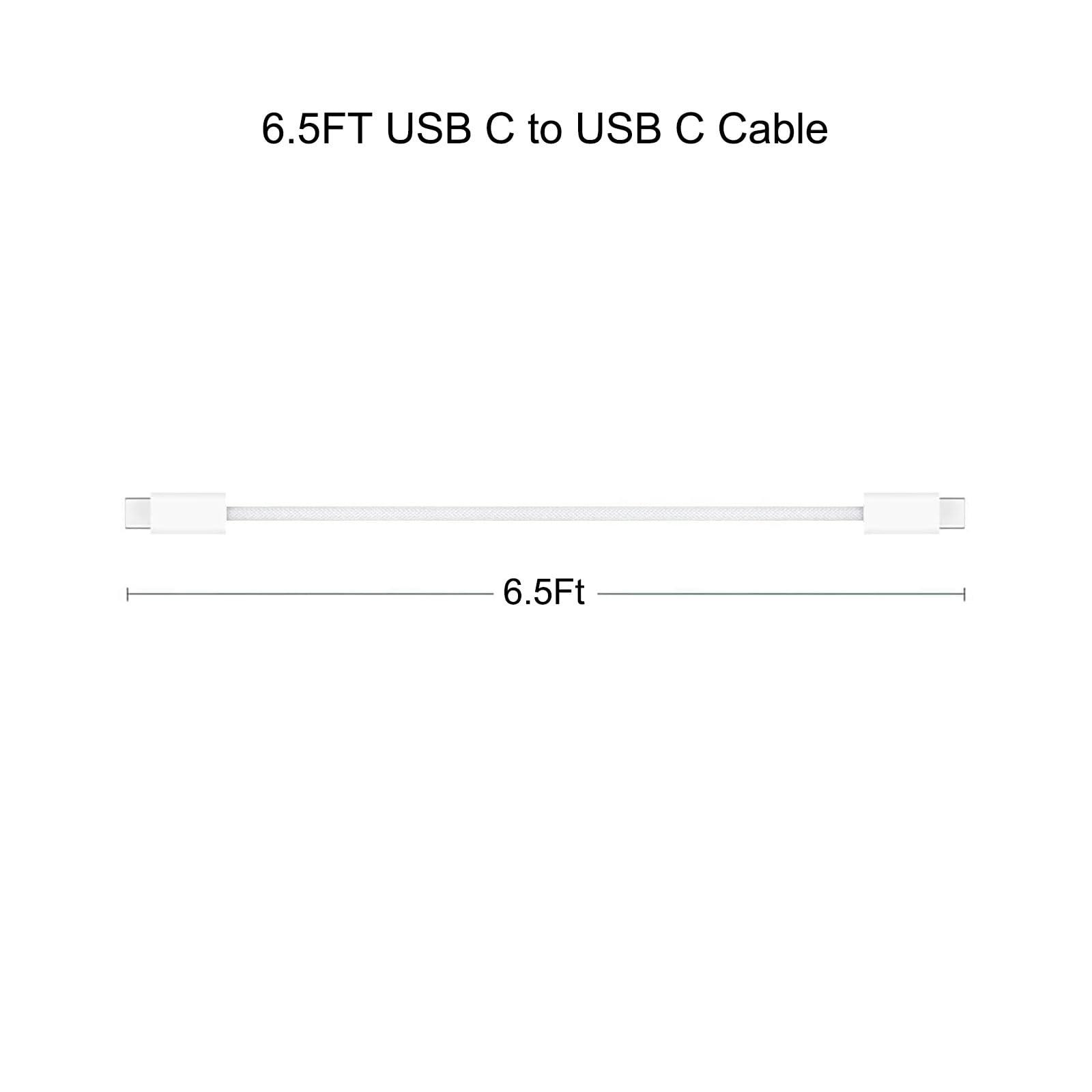 20W Type C Fast Wall Charger Block for iPhone 16e 16 15,AirPods 4 4th, AirPods Max 2024, AirPods Pro 2 2nd, iPad Pro 13/12.9, iPad Air 13 Generation,iPad 10th Tablet USB C to USB C Charging Cord Cable - Image 6