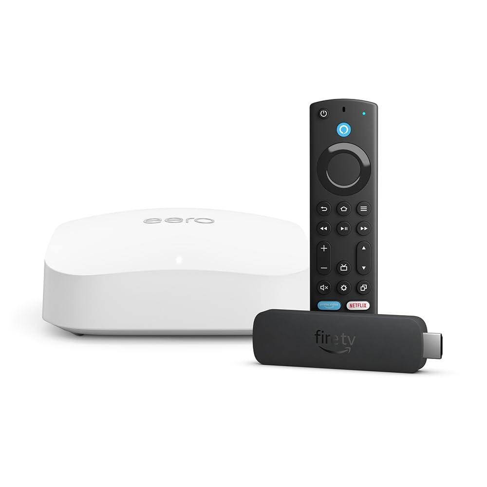 Amazon eero Pro 6E mesh wifi router (1-pack) with Amazon Fire TV Stick 4K Max