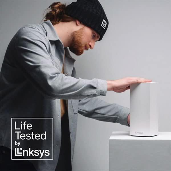 Linksys MX8000/MX8400 Mesh WiFi Router - AX4200 WiFi 6 Router - Velop Tri-Band WiFi Mesh Router - WiFi 6 Mesh Computer Routers for Wireless Internet - Connect 80+ Devices, 5,400 Sq Ft, 2-Pk - Image 4