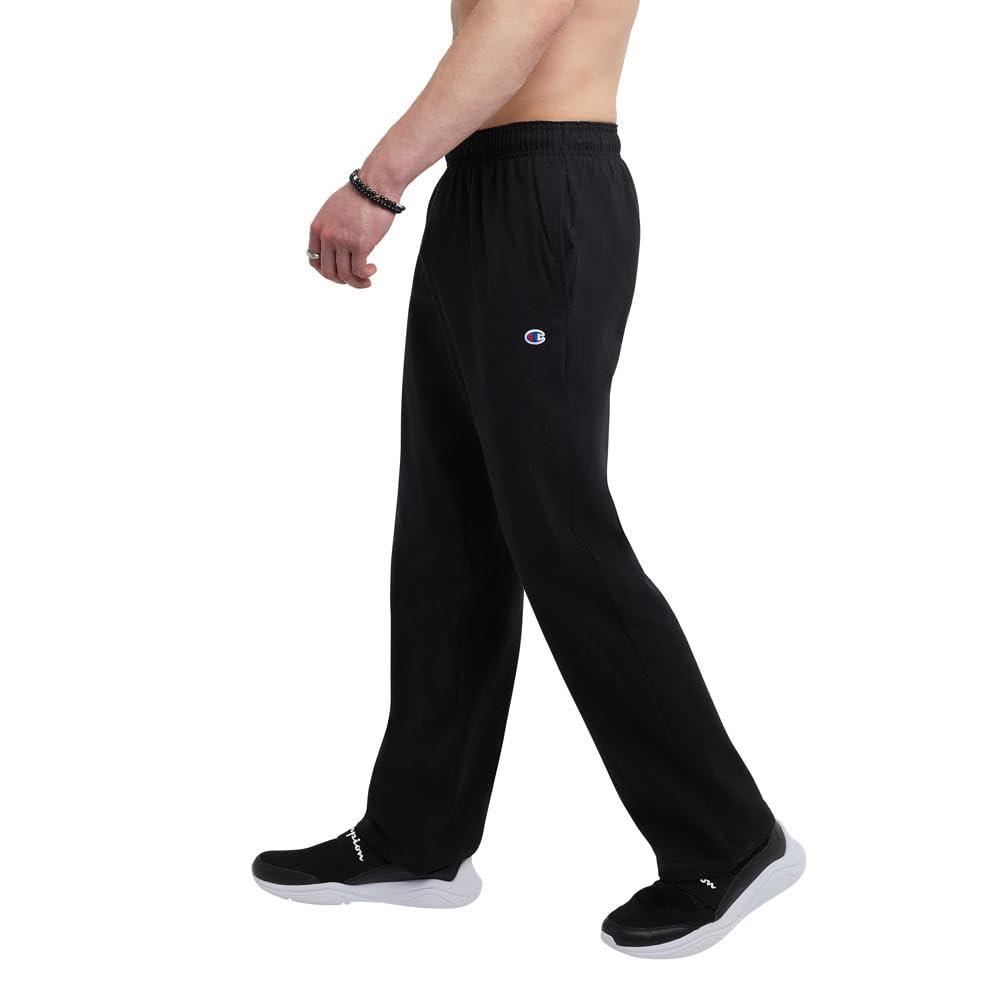 Champion mens Pants, Everyday Cotton, Lightweight Open-hem Lounge Pants for Men (Reg. Or Big & Tall)Track Pants - Image 3
