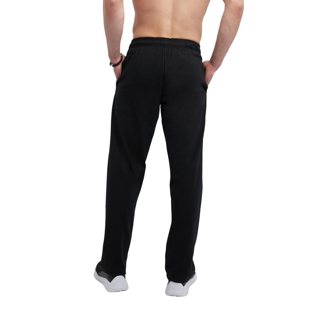 Champion mens Pants, Everyday Cotton, Lightweight Open-hem Lounge Pants for Men (Reg. Or Big & Tall)Track Pants - Image 2