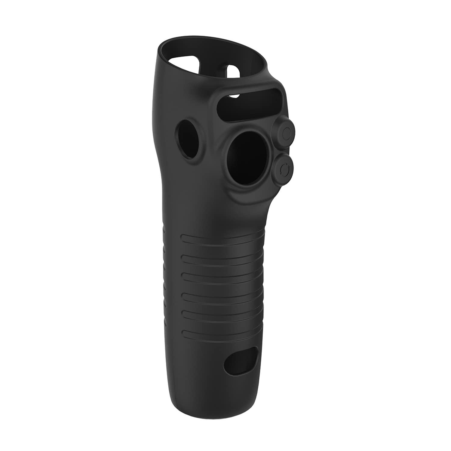 Anbee Protective Silicone Case Cover Non-Slip Handlebar Sleeve Compatible with DJI Osmo Mobile 6 Handheld Smartphone Gimbal Stabilizer (Black)