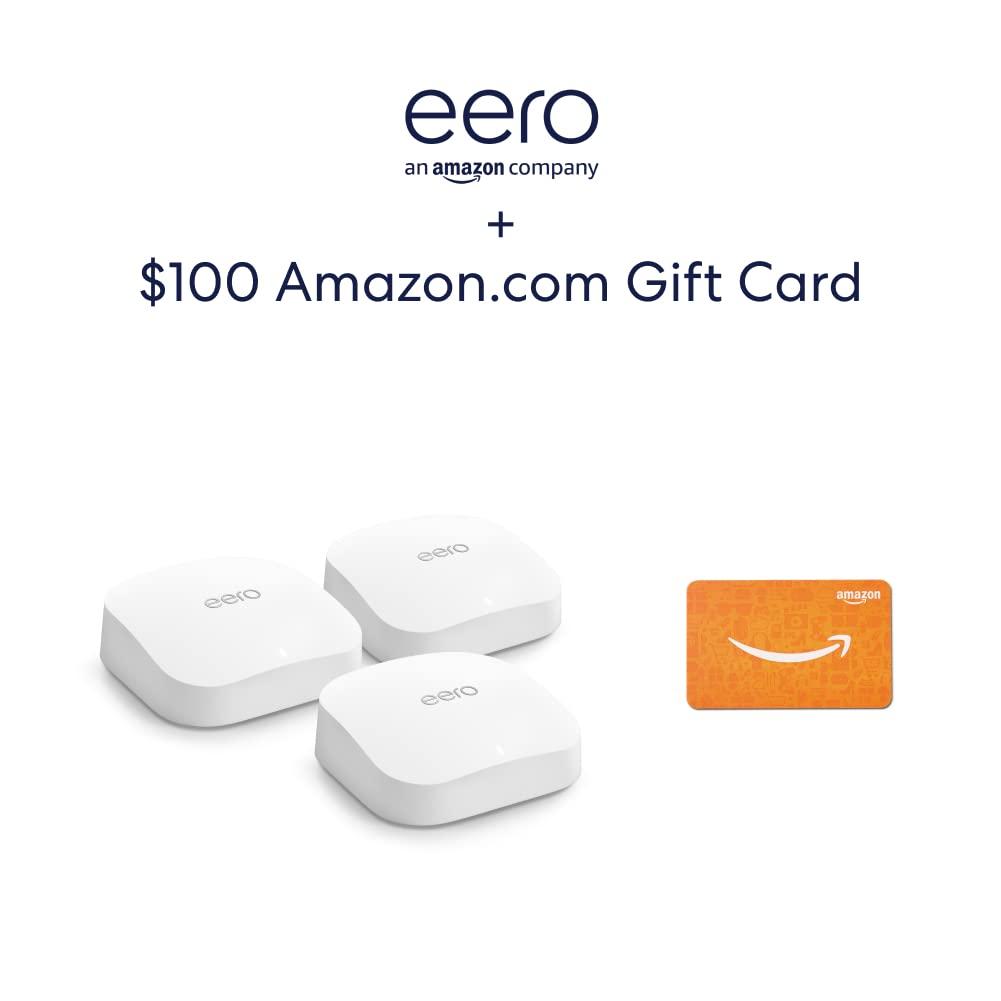 Amazon eero Pro 6E system (3-pack) with $100 Amazon.com Gift Card - Image 7