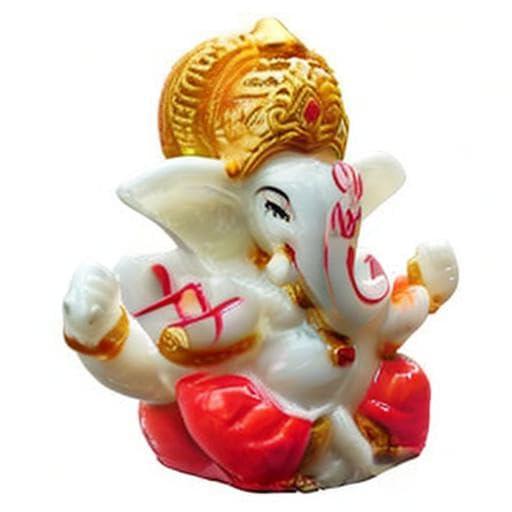 Satre Online and Marketing 2.6" Small Ganesha Statue/Mini Lord Ganesh/Ganpati Polyresin Idol / (Multicolour) - Image 6