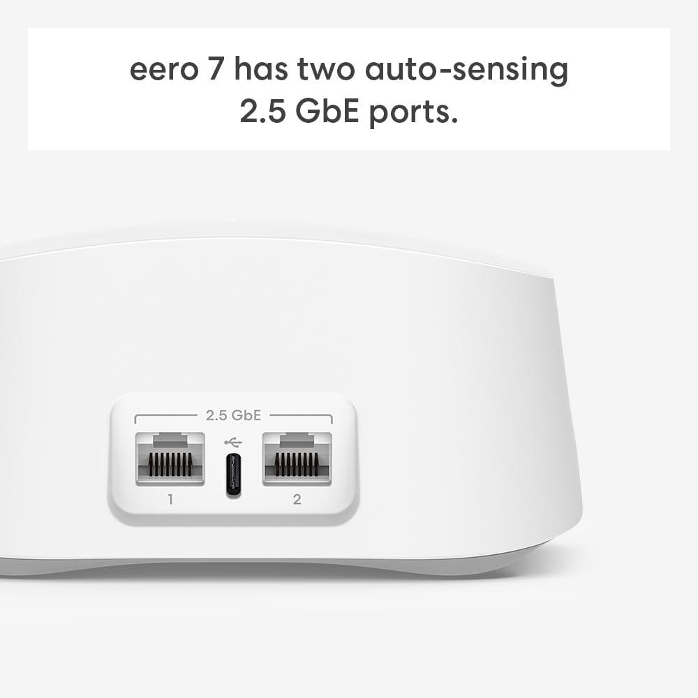 Amazon eero 7 (1-pack) with Amazon eero Outdoor 7 (1-pack) mesh wifi system - Image 2