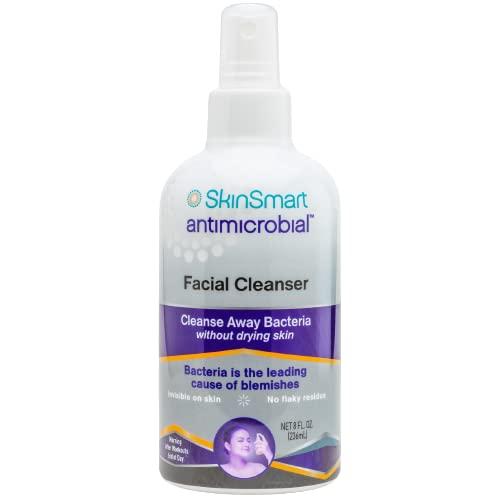 SkinSmart Facial Cleanser for Acne, Targets Bacteria for Active Teenage Athletes Post Workout and Adult Acne, 8 oz Spray Bottle, Safe for Multiple Daily Uses - Image 9