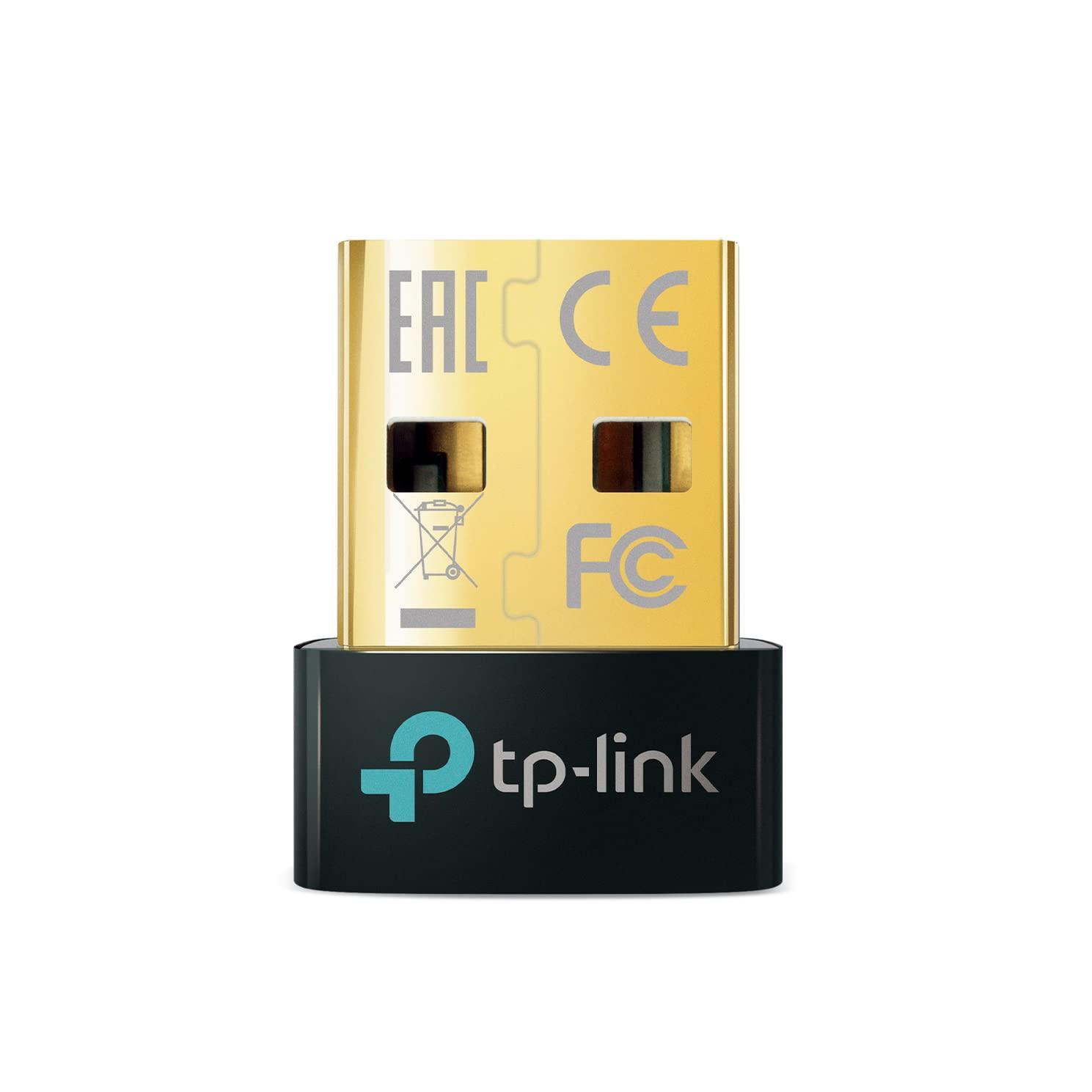 TP-Link USB Bluetooth Adapter for PC, Bluetooth 5.0/5.3 Dongle Receiver, Plug and Play, Nano Design, EDR & BLE, Supports Windows 11/10/8.1/7 for Desktop, Laptop, PS5/PS4/Xbox Controller (UB500) - Image 1