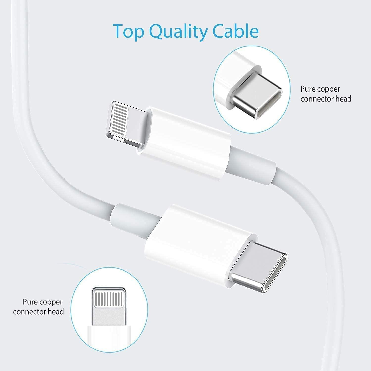 iPhone Charger Fast Charging,Fast Charger iPhone 20W PD 6FT USB C Wall Plug Type C i Phone Fast Charging Power Adapter Lightning Cable Cord for Phone 14 ProMax/13 Mini/12/11/XS/Max/XR/X/8 Plus/SE,iPad - Image 6