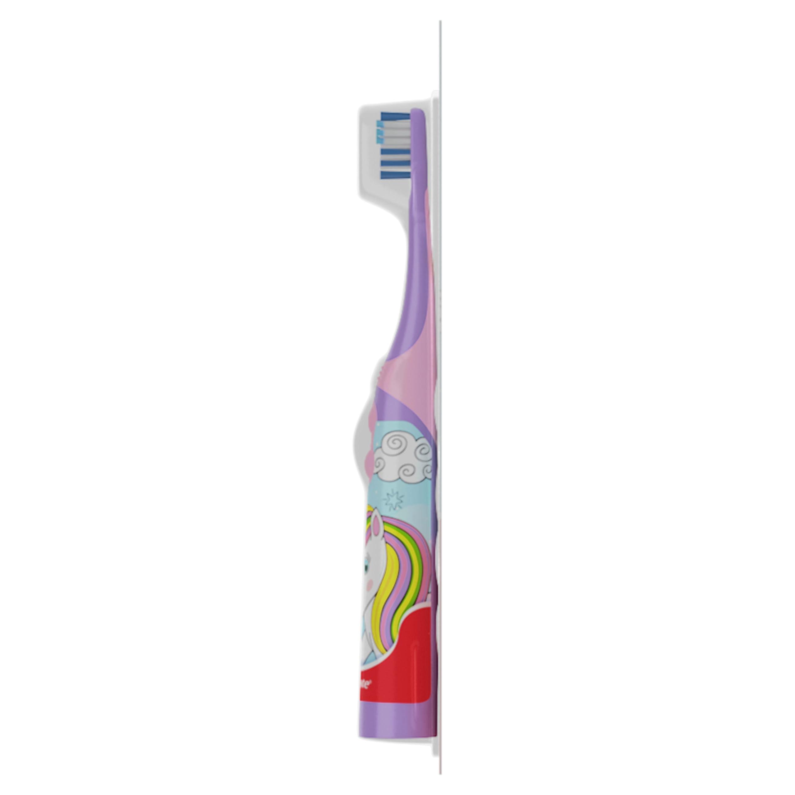 Colgate Kids Battery Powered Toothbrush, Unicorn, Extra Soft Toothbrush, Ages 3 and Up, 1 Pack - Image 10