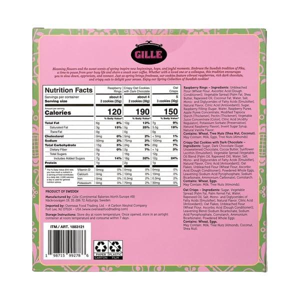 Spring Collection Crispy Oat Cookies – Dark Chocolate, Raspberry Rings & Oat Crisps | Baked in Sweden - Image 2