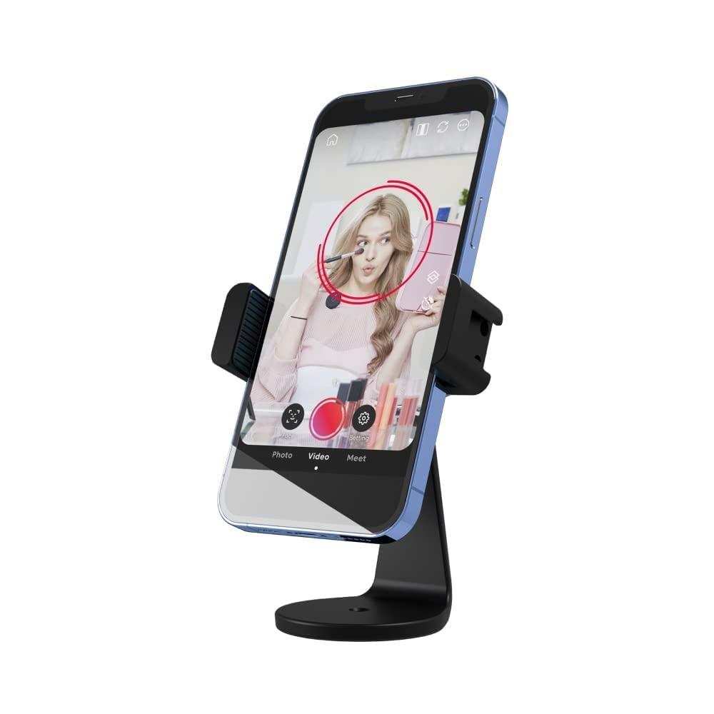 Pivo Smart Mount Adjustable 360° Vertical and Horizontal Smartphone Aluminum Holder Stand with Universal Clamp Adapter ¼ inch Thread for Tripods