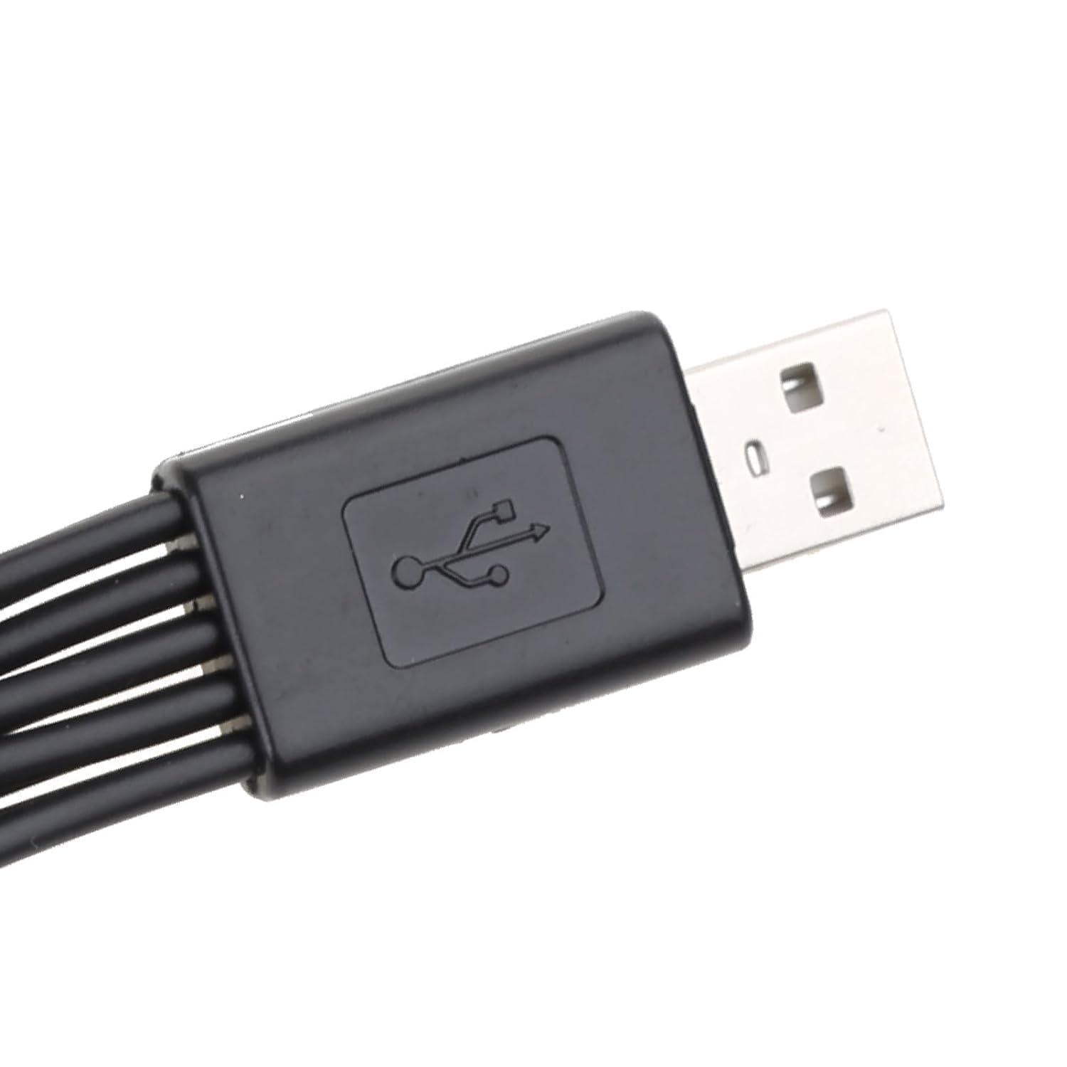 Zenarao 10 in 1 USB Cables - 20CM/7.87in Universal USB to Multi Plug Cell Phone Charger for Smartphones - Image 4