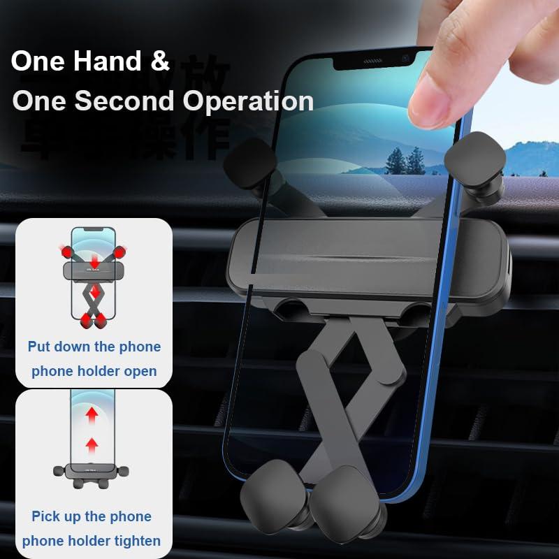 MikeHam Car Phone Holder for Mercedes Benz E Class 2010-2013, Auto Lock Hands Free Cell Phone Mount, Fits iPhone & All Smartphones, Black - Image 3