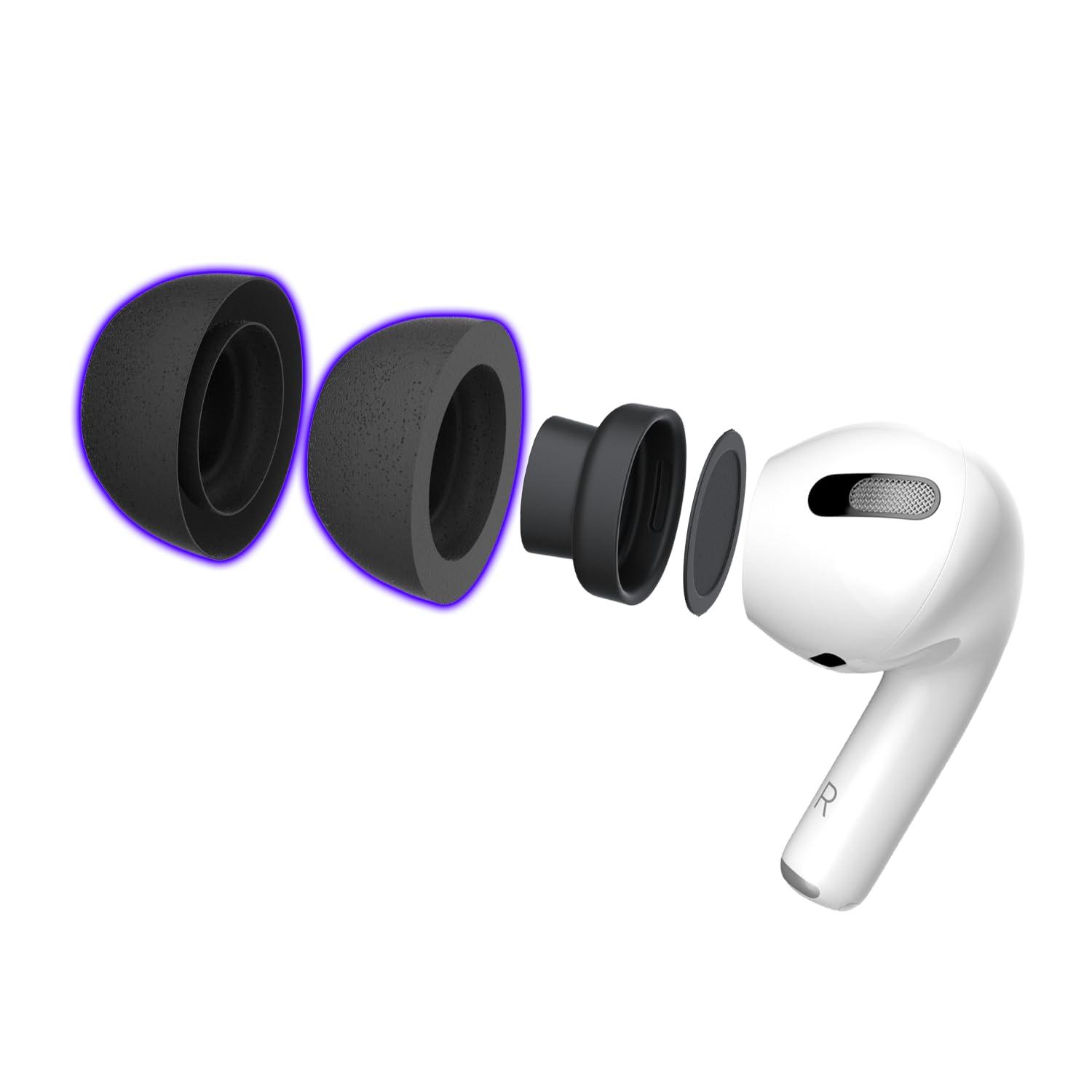 CharJenPro Patented AirFoams Pro Ultra V5.0 Memory Foam Ear Tips with Foam Shield for AirPods Pro 1st & 2nd Gen, Latest Version, Lifetime Replacement, Secure, Comfortable, Replacement Tip (SML) - Image 9