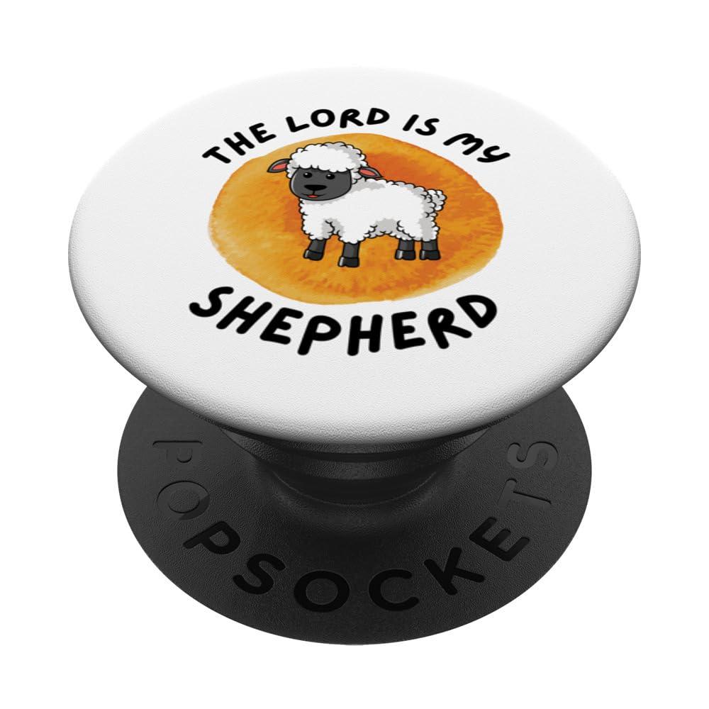 Psalm 23 For Kids Cute Sheep The Lord Is My Shepherd Bible PopSockets Standard PopGrip