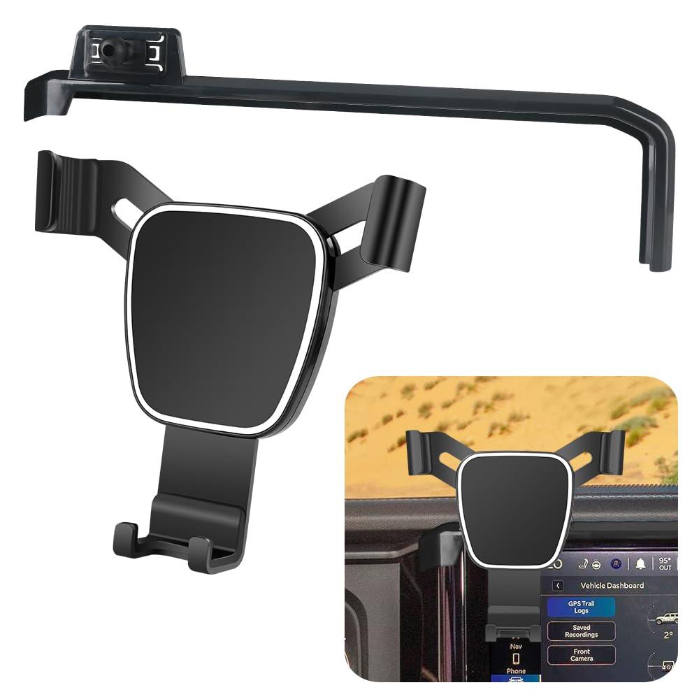 LUNQIN Car Phone Holder for Jeep Wrangler 2024 2025 Auto Accessories Navigation Bracket Interior Decoration Screen Mobile Cell Phone Mount Cellphone Smartphone case