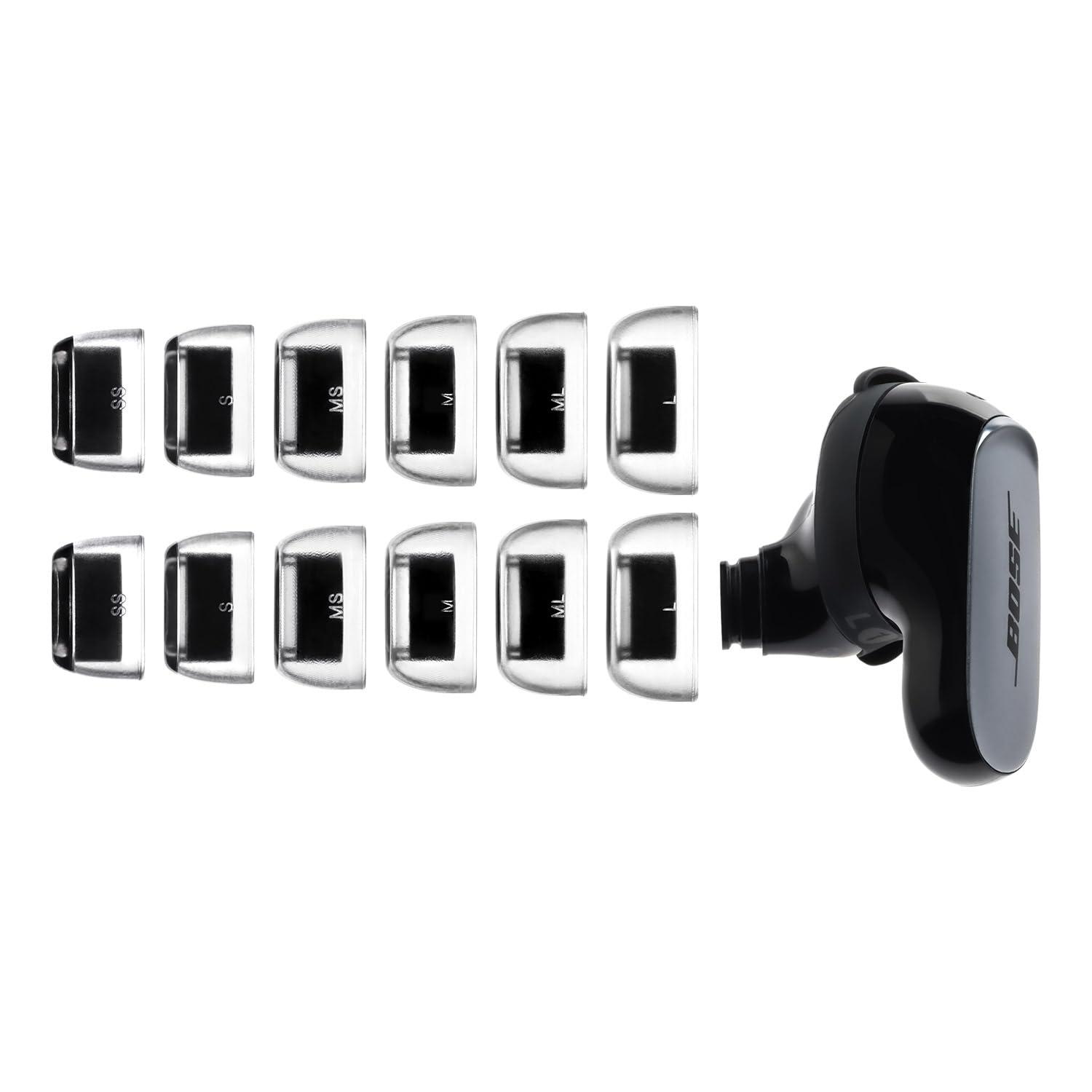 [6 Pairs] AZLA SednaEarfit Crystal for Bose Earbuds - Bose Earbuds Replacement Tips - Ear Tips for Noise Cancelling Headphones - for Bose Quietcomfort Ultra Earbuds, Bose QC Earbuds II - Image 3
