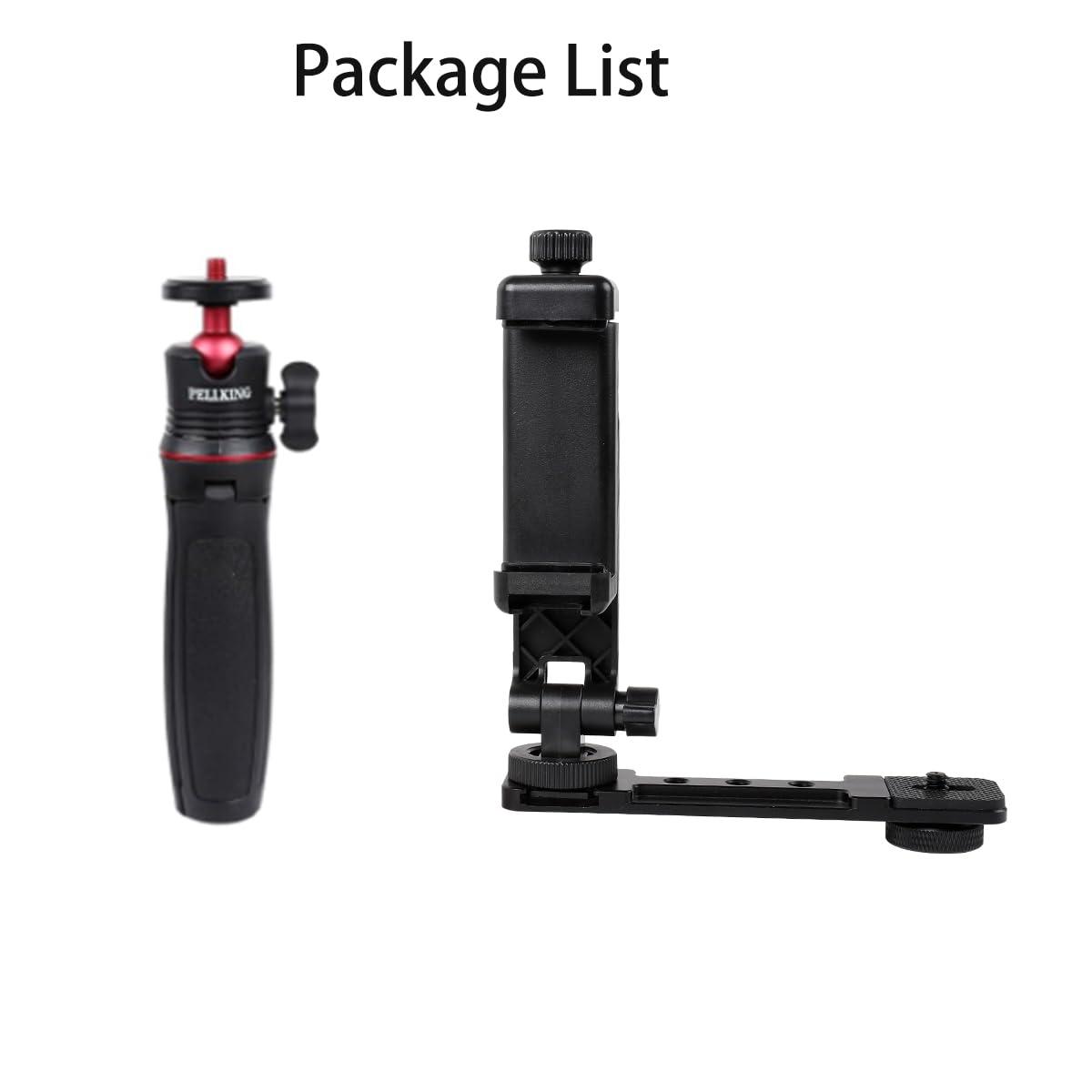 PellKing Osmo Pocket 3 Phone Holder Set Expansion Accessories + Universal Mini Extension Pole Tripod Compatible with DJI OSMO Pocket 3 and Smartphone - Image 7