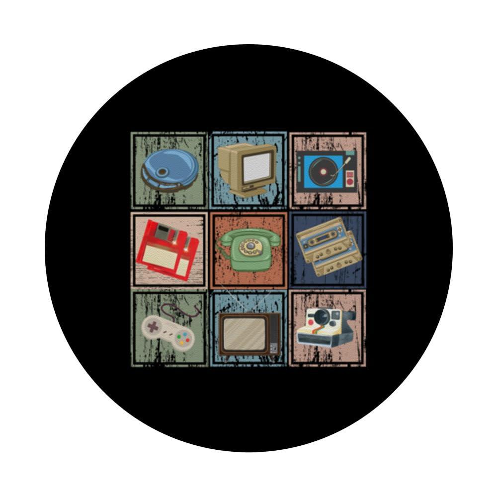 Vintage Electronic Devices 80s and 90s Camera Cassette Tape PopSockets Standard PopGrip - Image 3