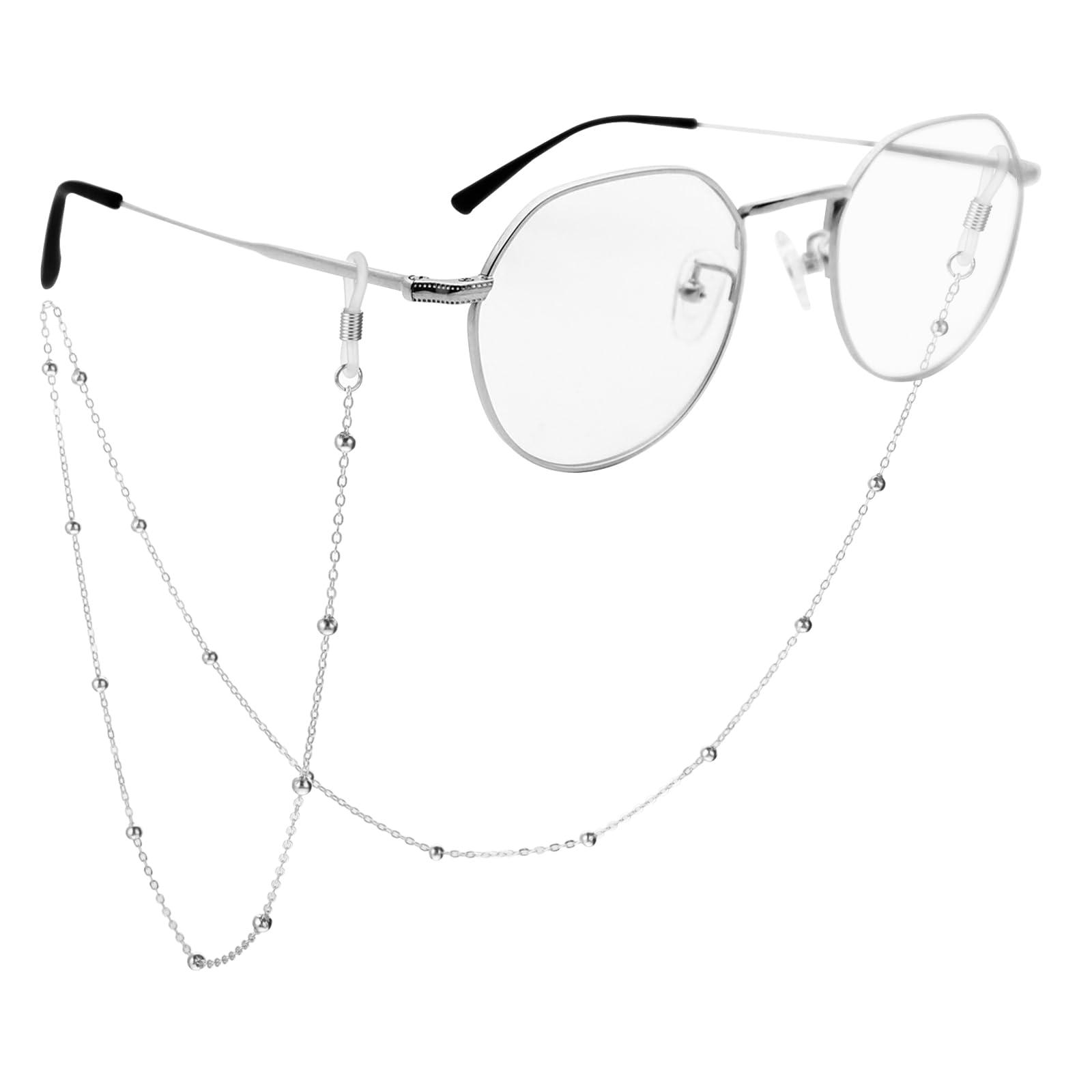 WLLHYF Eyeglass Chains Women Beaded Cute Glass Cord Frames Lanyard String Necklace Stylish Sunglasses Strap Prevent Loss