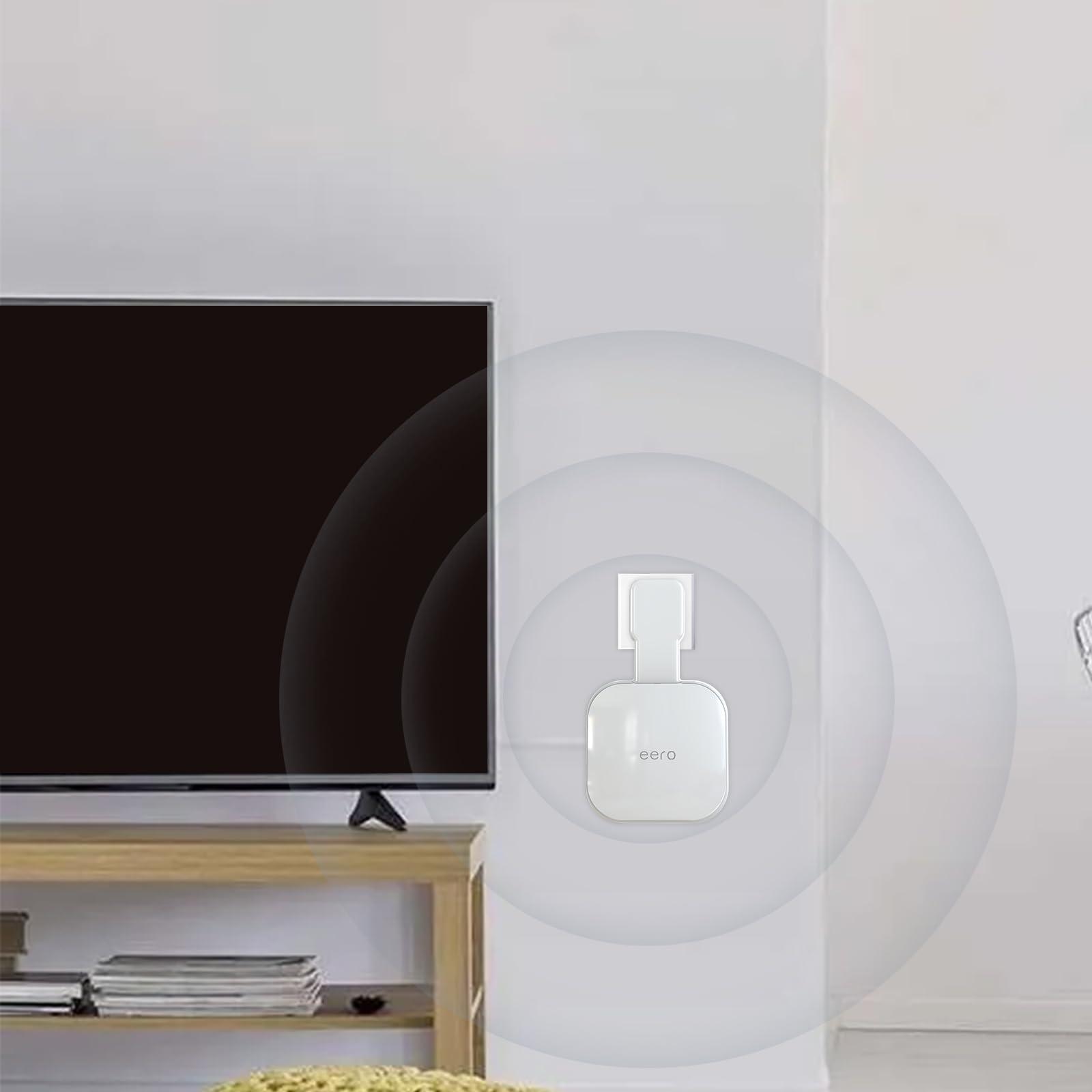 Wall Mount Holder for eero Pro 6e/Pro 6, No Messy Wires, Space Saving, Outlet Wall Stand Bracket Compatible with eero Pro 6e/Pro 6 Mesh Wi-Fi System Extender Router (3 Pack) - Image 6