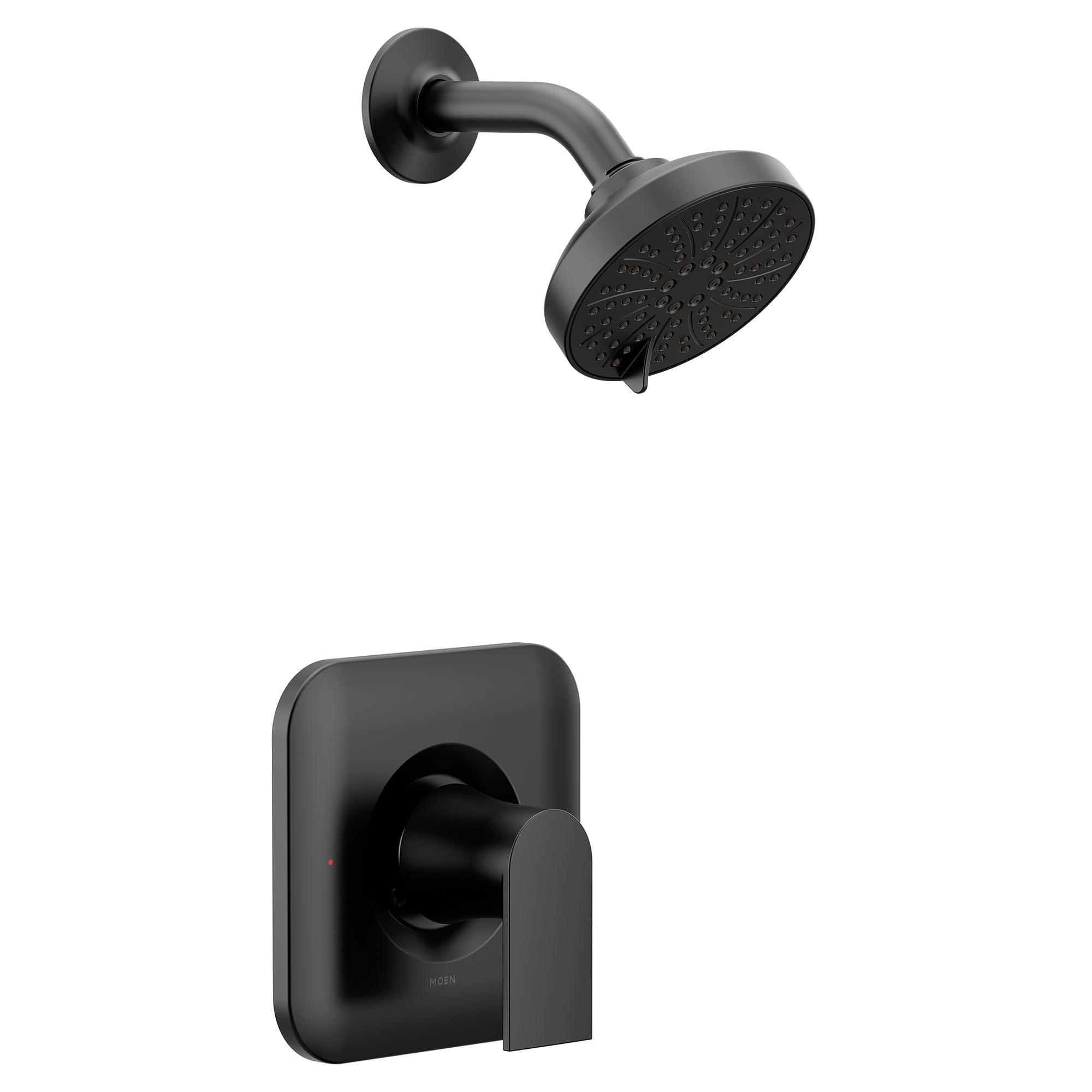 Moen T2472EPBL Genta LX Posi-Temp Pressure Balancing Eco-Performance Modern Shower Only Trim Valve Required, Matte Black