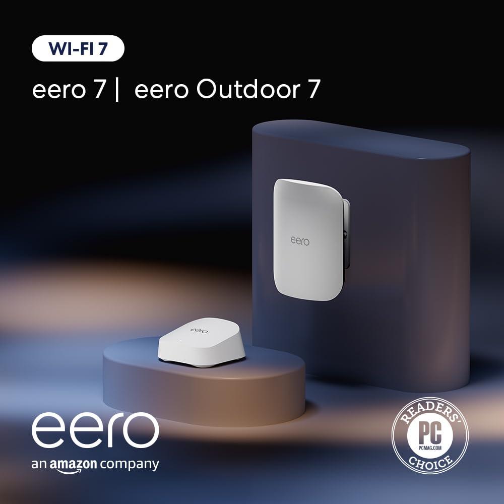 Amazon eero 7 (1-pack) with Amazon eero Outdoor 7 (1-pack) mesh wifi system - Image 7