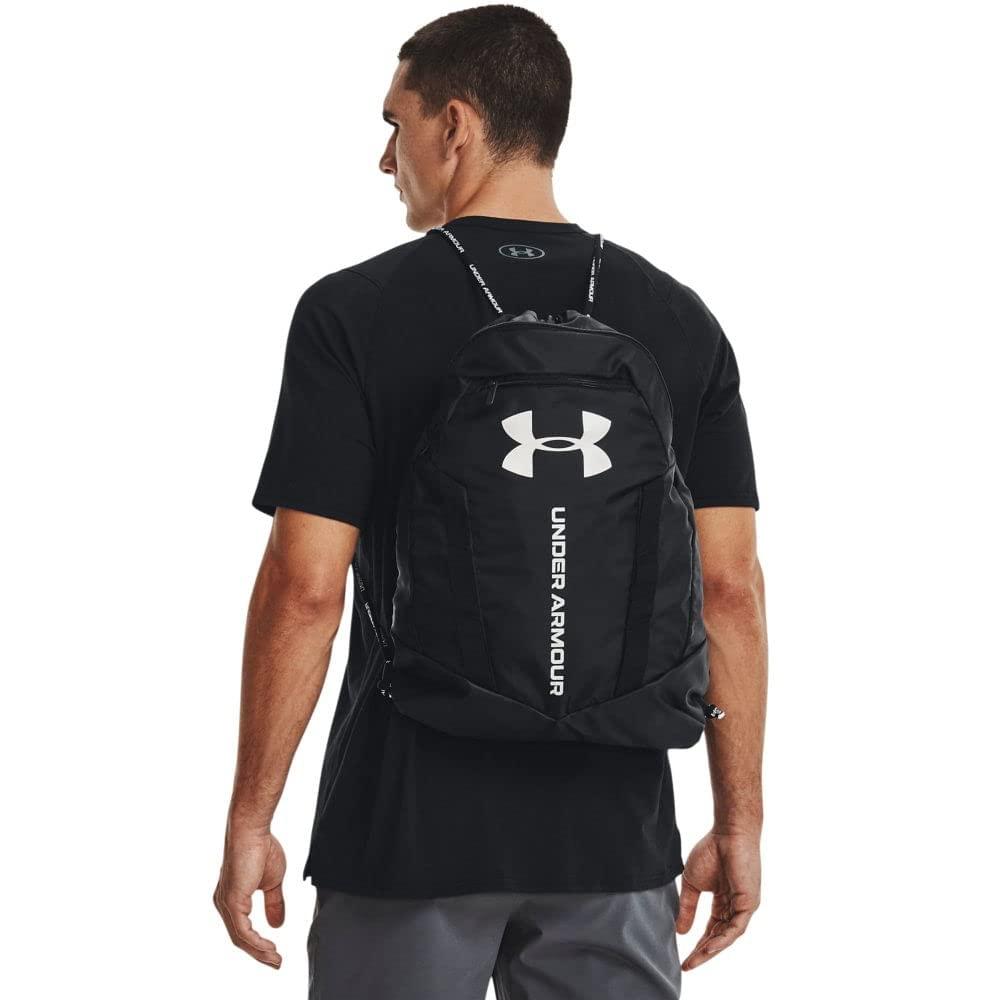 Under Armour Unisex-Adult Undeniable Sackpack , Black (001)/Metallic Silver , One Size Fits Most - Image 2