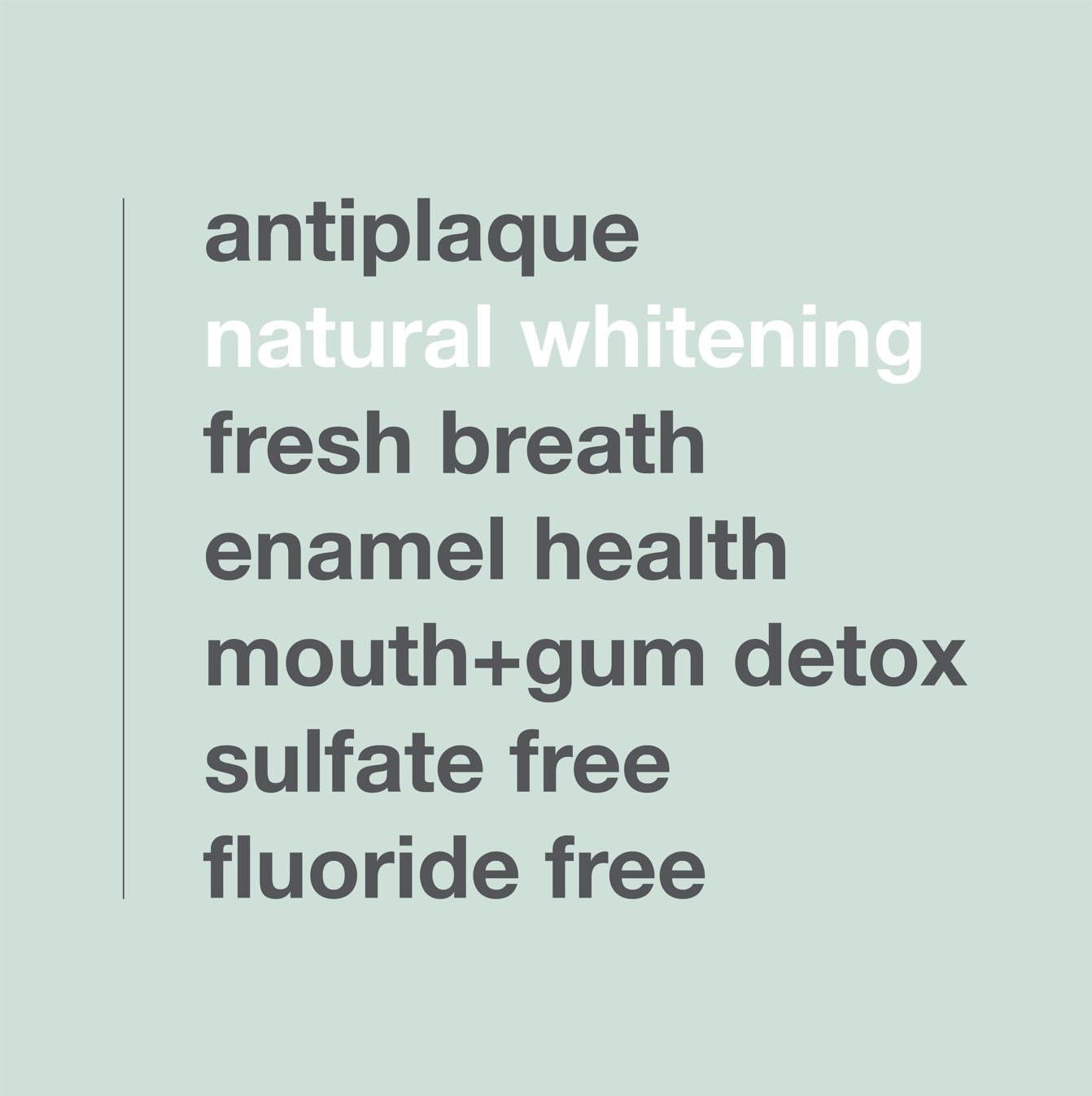 Davids Fluoride Free Toothpaste, Teeth Whitening, Antiplaque, SLS (Sulfate) Free, Promotes Enamel Health, Mouth & Gum Detox, EWG Verified, Peppermint, 5.25oz - Image 4