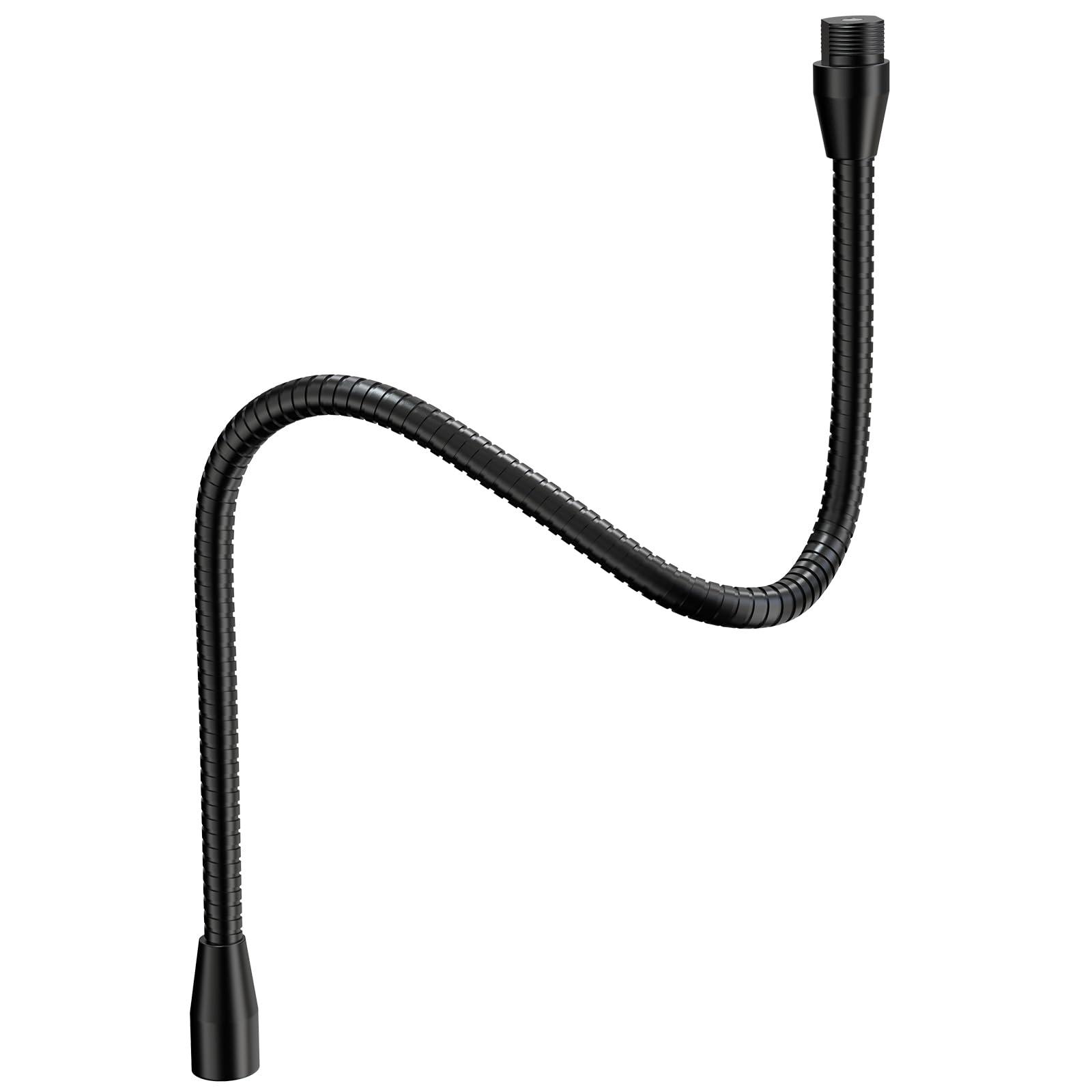 ZealSound Upgraded Metal Hose Arm, 19 inch Flexible Gooseneck Stand, Heavy Duty Extension for Microphone, Mic Floor Stand, Phone Holder, Makeup Mirror, 5/8" Thread