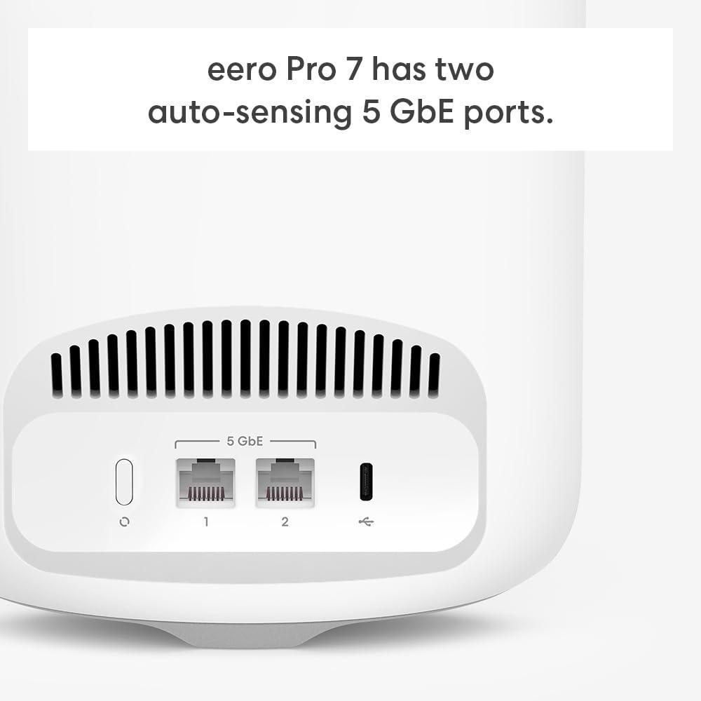 Amazon eero Pro 7 (1-pack) with Amazon eero Outdoor 7 (1-pack) mesh wifi system - Image 2