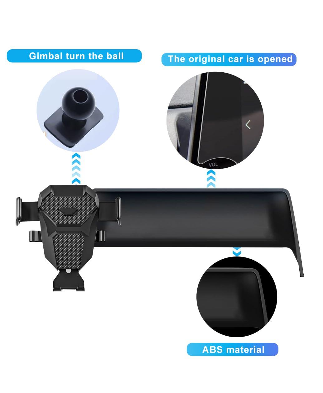 KEPHTH Car Phone Holder Accessories for Nissan Altima SR SV 2019-2024 2025/Sentra SR SV 2020-2024 2025/Rogue S SV 2021-2024 2025 Dash Mount Cell Phone Holder for Most Smartphones(for 8inch Screen) - Image 6