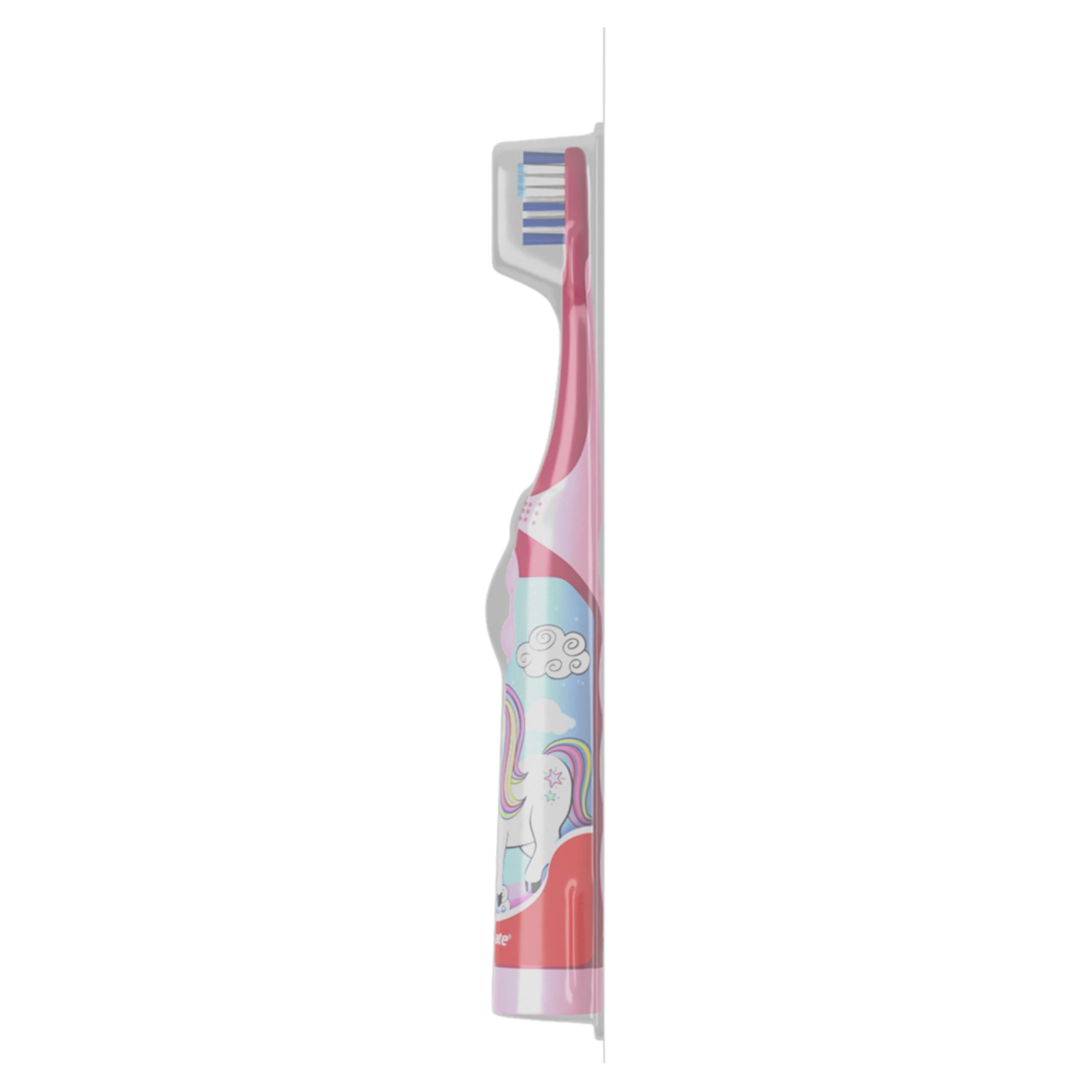 Colgate Kids Battery Powered Toothbrush, Unicorn, Extra Soft Toothbrush, Ages 3 and Up, 1 Pack - Image 6