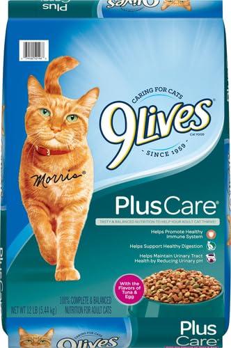 9Lives Plus Care Dry Cat Food, 12 lb. Bag - Image 2
