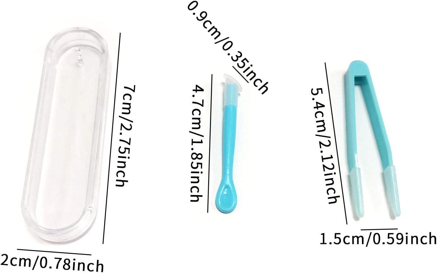 JJLFresheners Blue Contact Applicator,Contact Lens Remover Tool,Inserter+Tweezer with Soft Tip,for Contact Lens Cases Health and Household - Image 3