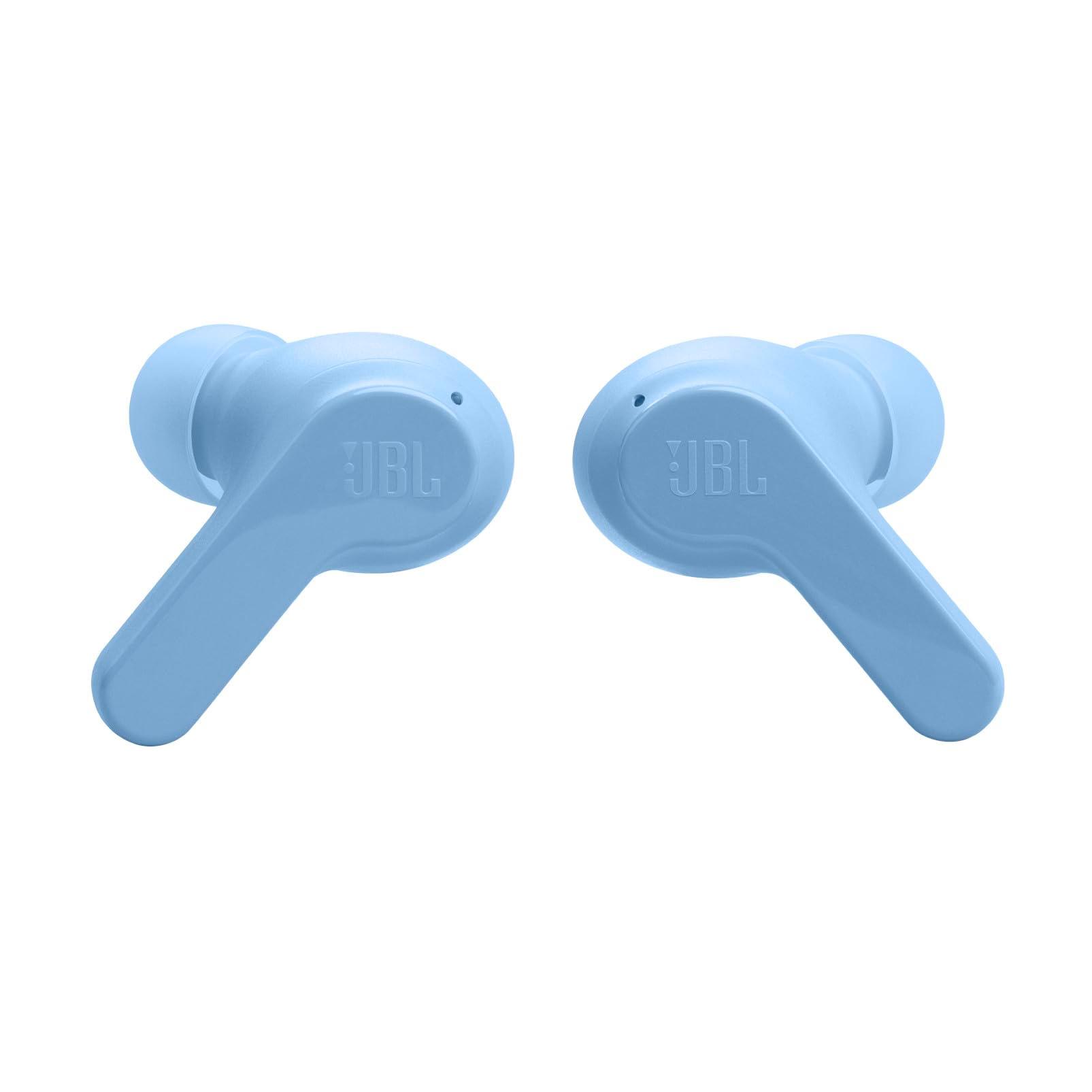 JBL Vibe Beam - True Wireless JBL Deep Bass Sound Earbuds, Bluetooth 5.2, Water & Dust Resistant, Hands-free call with VoiceAware, Up to 32 hours of battery life (Blue) - Image 3