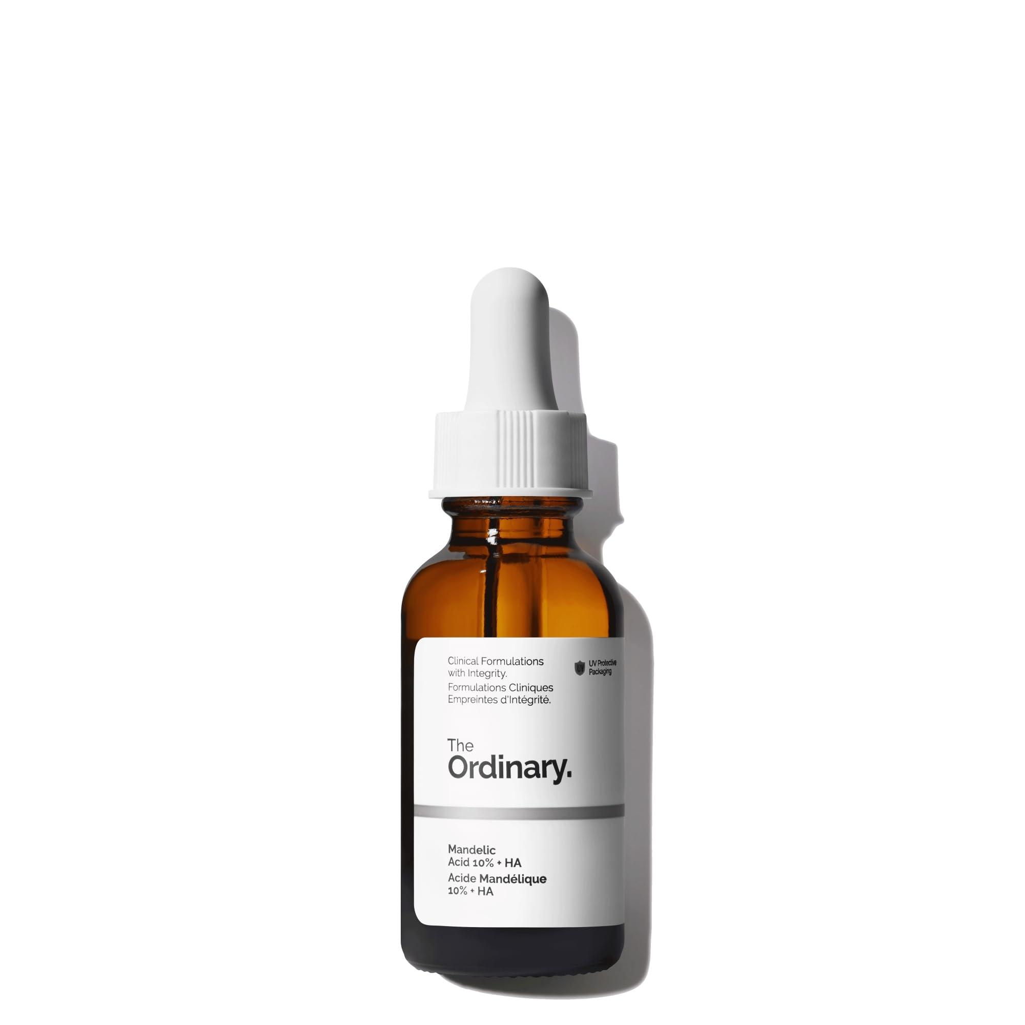 The Ordinary Mandelic Acid 10% + Hyaluronic Acid, Gentle Exfoliating Serum for Clarity and Hydration, 1 Fl Oz