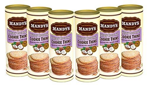 Mandy's Cookie Thins, Crispy Coconut, 4.6 Ounce (Pack of 6) - Image 2
