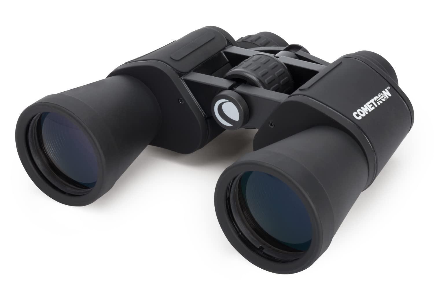 Celestron - Cometron 7x50 Binoculars - Beginner Astronomy Binoculars - Large 50mm Objective Lenses - Wide Field of View 7X Magnification